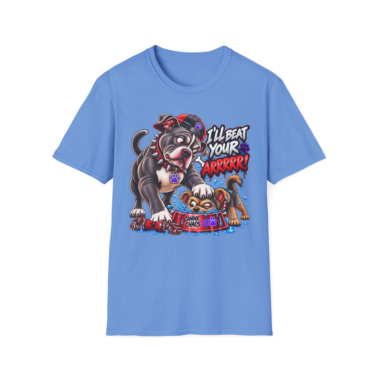 I'll Beat Your ARRRR! Pitbull & Pup Graphic T-Shirt