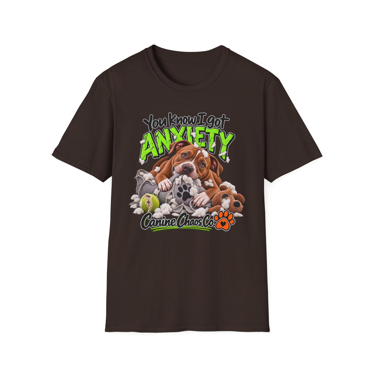 Anxiety Dog T-Shirt — "You Know I Got Anxiety" Cute Puppy Graphic Tee