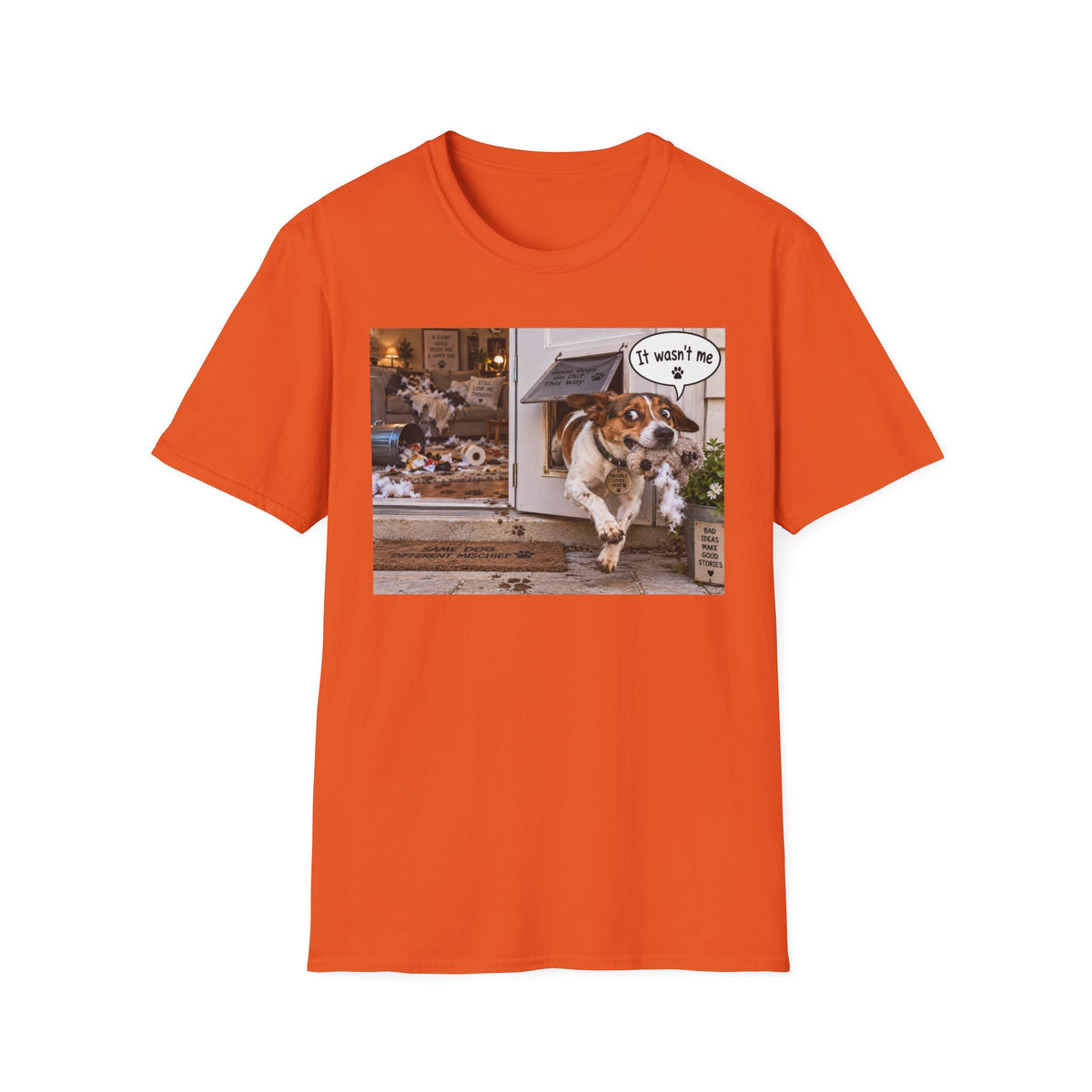 Dog Escape T-Shirt — Funny "It Wasn't Me" Pet Shirt