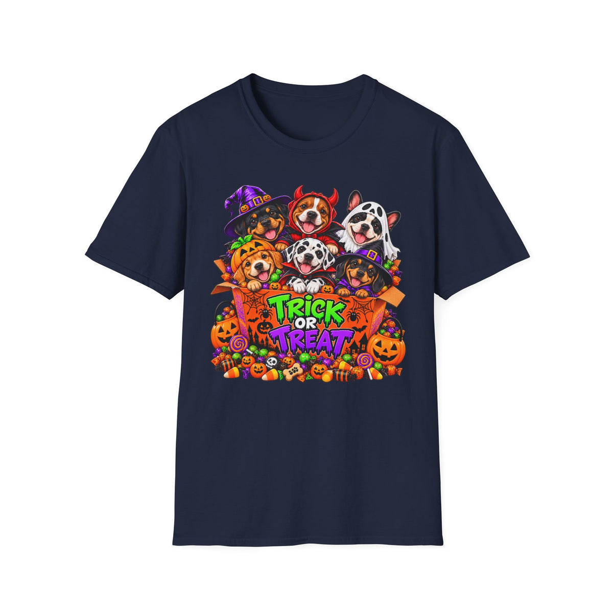 Halloween Dogs 'Trick or Treat' T-Shirt