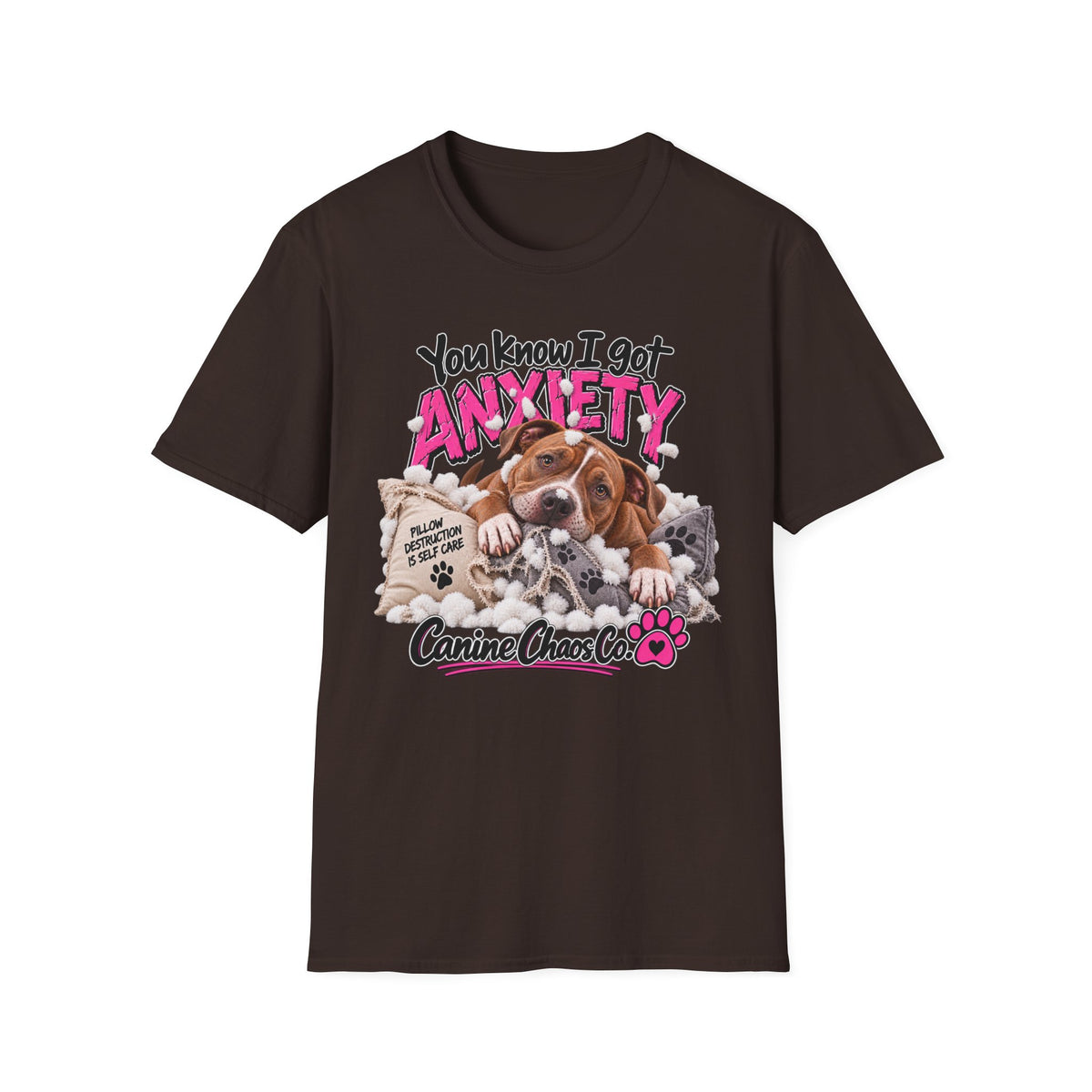 You Know I Got Anxiety Puppy T-Shirt — Funny Dog Anxiety Graphic Tee