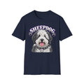 Sheepdog T-Shirt — Cute Sheepdog Portrait Graphic Tee for Dog Lovers