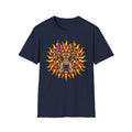Sunfire Wolf T-Shirt — Tribal Flame Wolf Graphic Tee