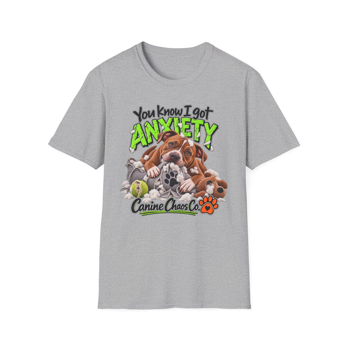 Anxiety Dog T-Shirt — "You Know I Got Anxiety" Cute Puppy Graphic Tee