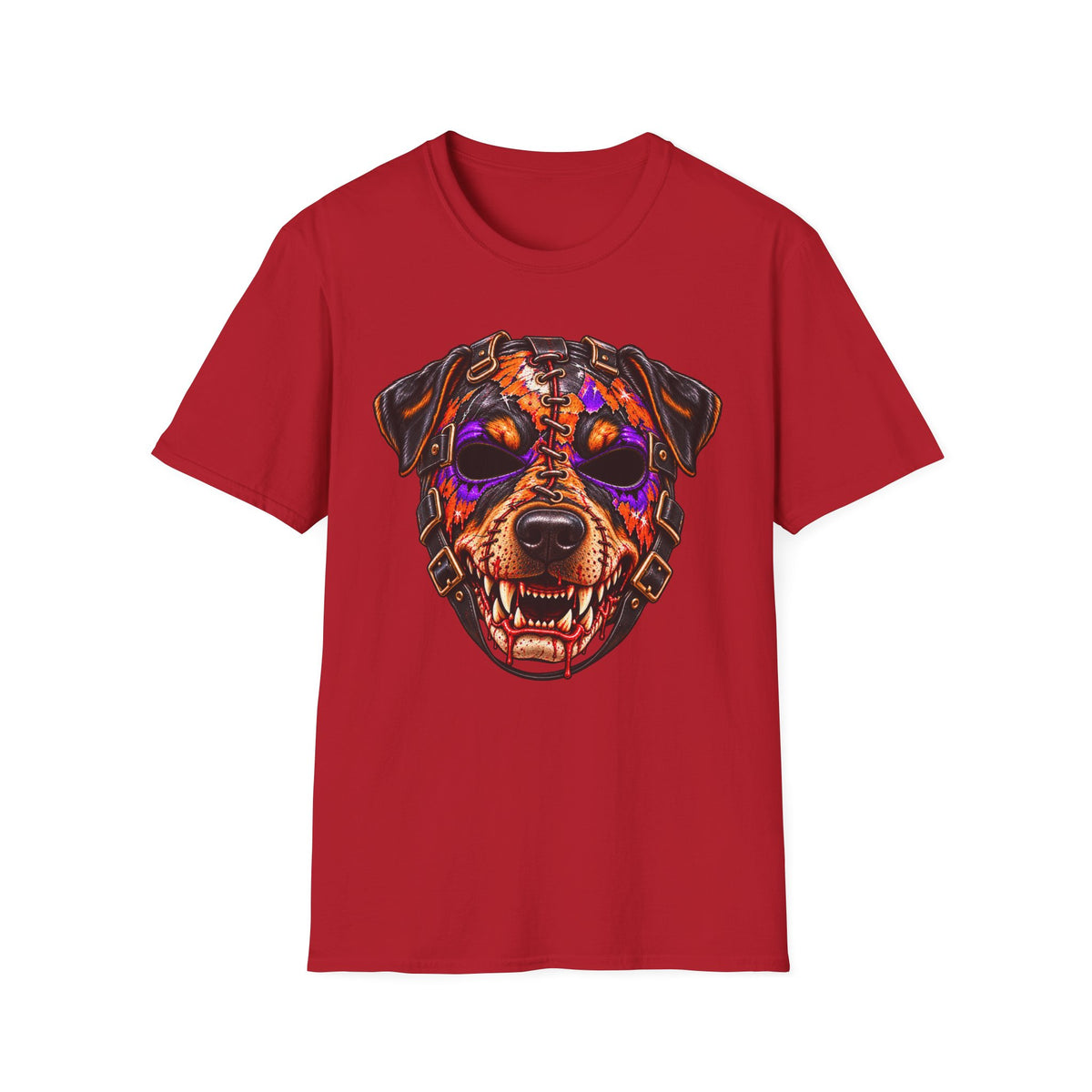 Horror Rottweiler Skull T-Shirt