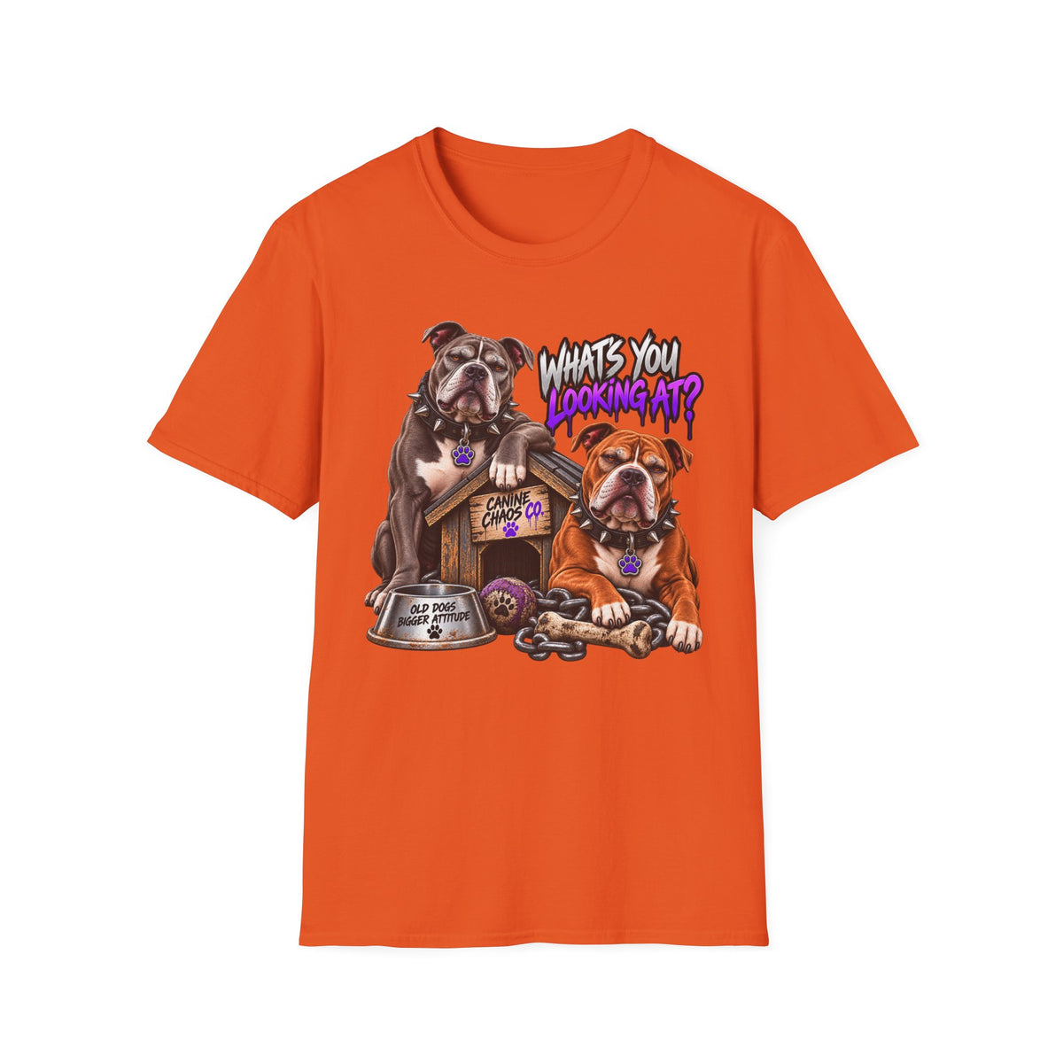 Bulldog Duo "What's You Looking At?" T-Shirt