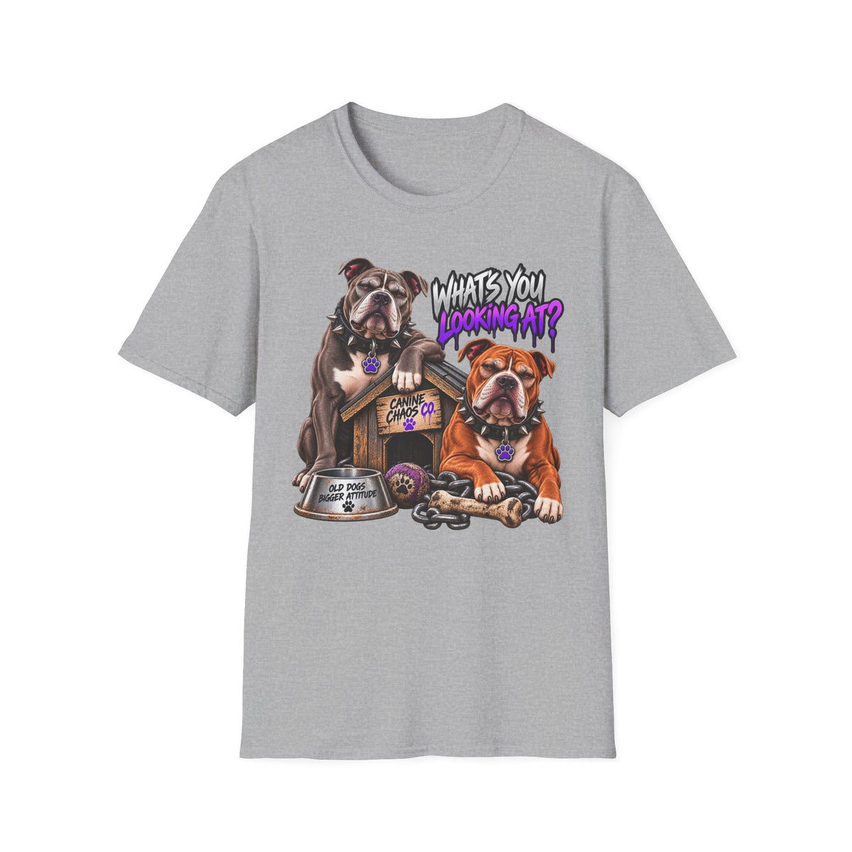 Bulldog "What's You Looking At?" T-Shirt
