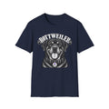 Rottweiler Portrait T-Shirt — Cute Black Rottie Dog Tee