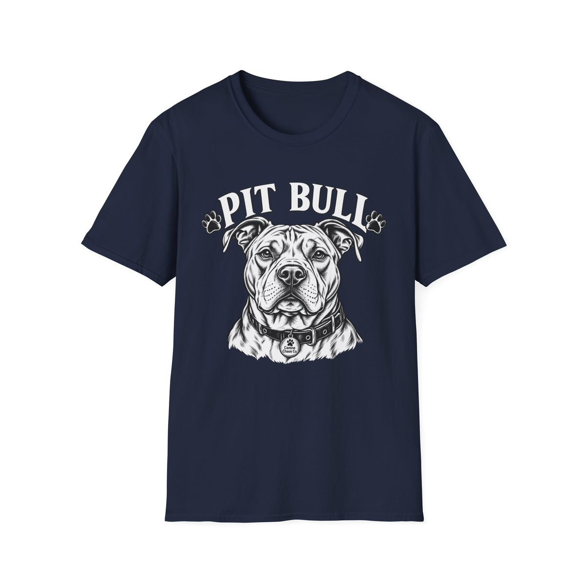 Pit Bull Portrait T-Shirt — Graphic Dog Lover Tee