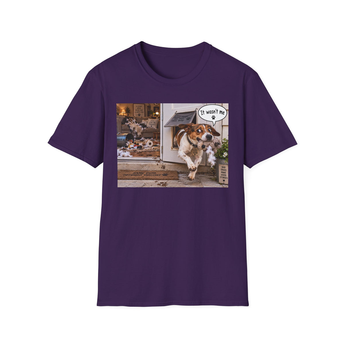 Dog Escape T-Shirt — Funny "It Wasn't Me" Pet Shirt