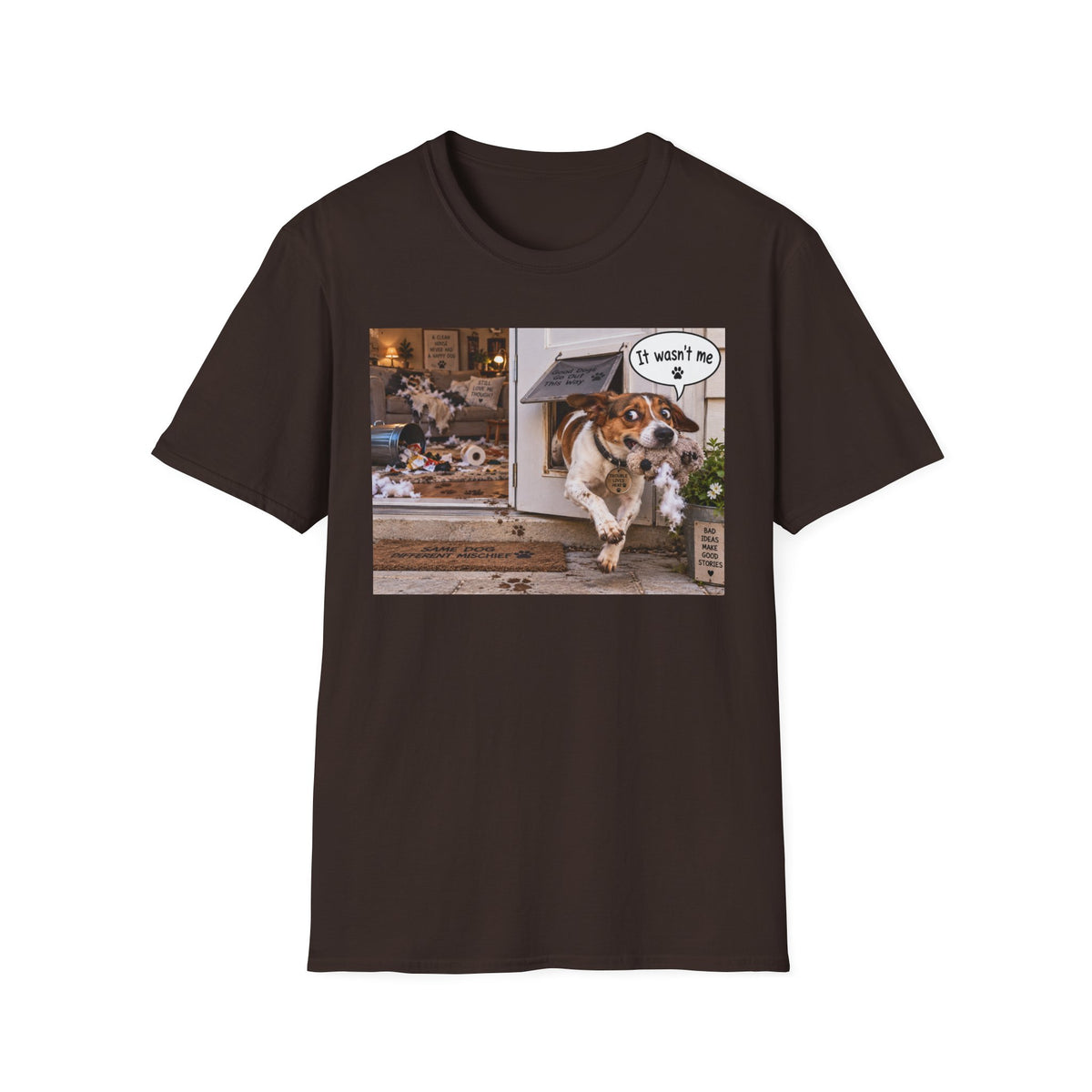 Dog Escape T-Shirt — Funny "It Wasn't Me" Pet Shirt