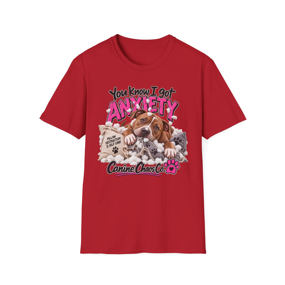 You Know I Got Anxiety Puppy T-Shirt — Funny Dog Anxiety Graphic Tee