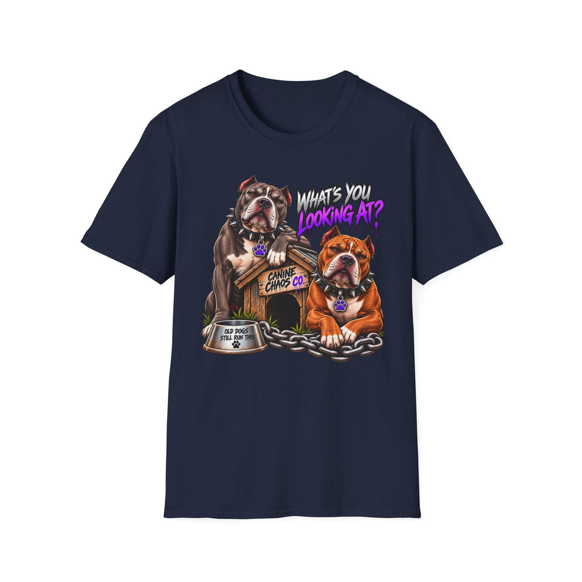 Bulldog Duo 'What’s You Looking At?' T-Shirt