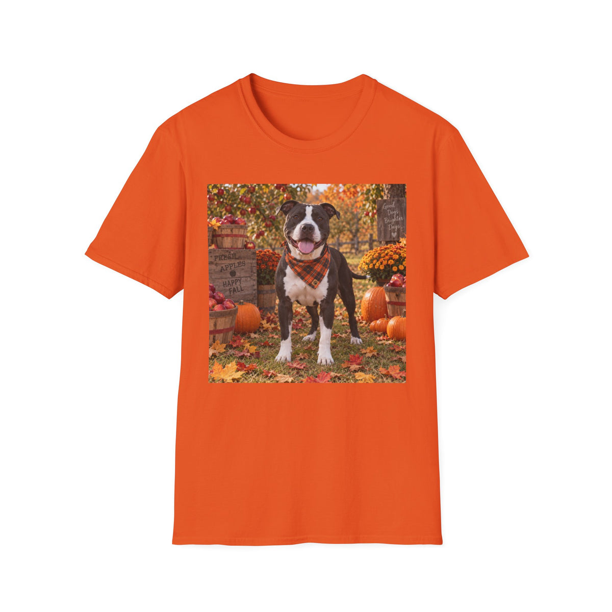 Autumn Pup Tee – Fall Dog Pumpkin Patch T-Shirt