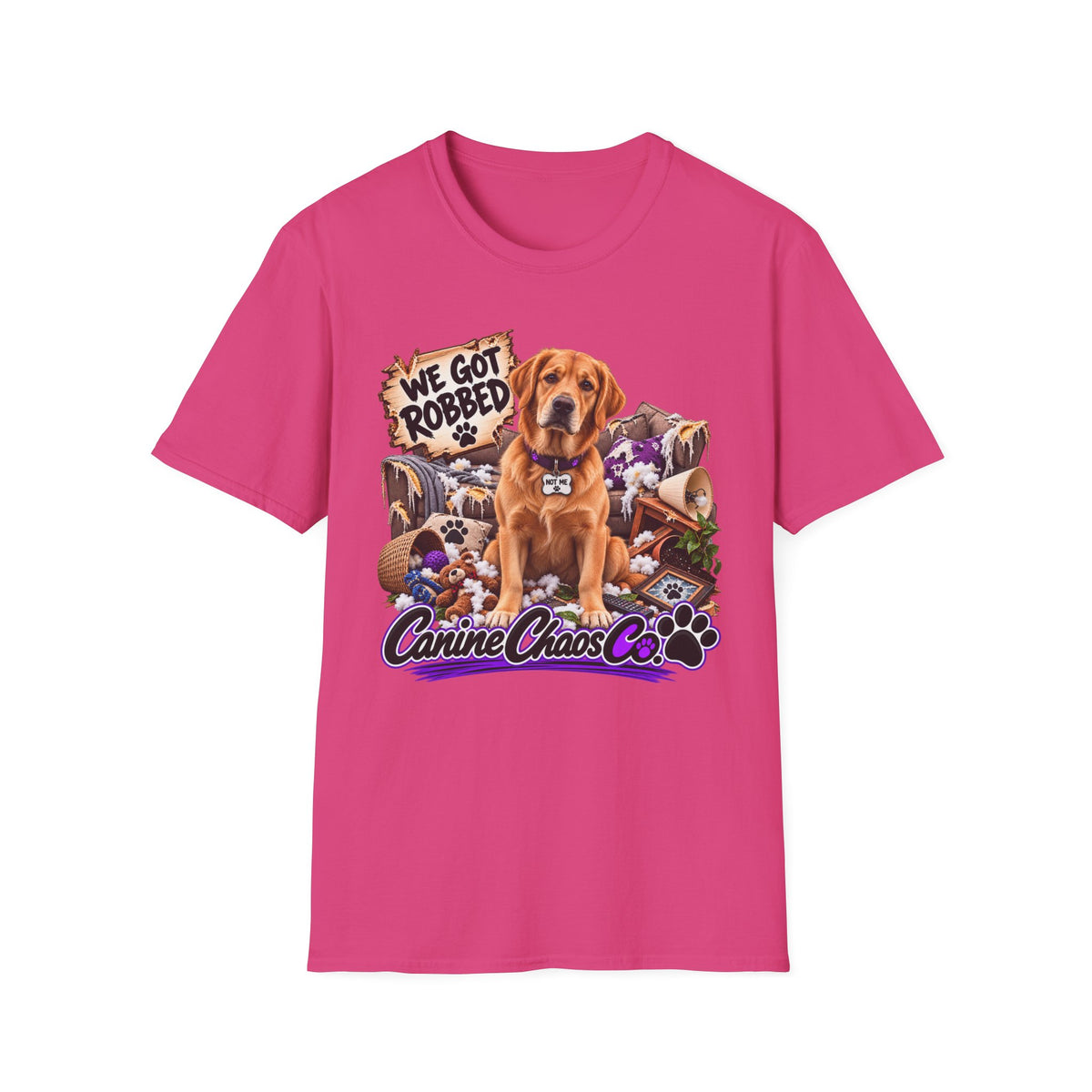 Canine Chaos Co. "We Got Robbed" Dog T-Shirt