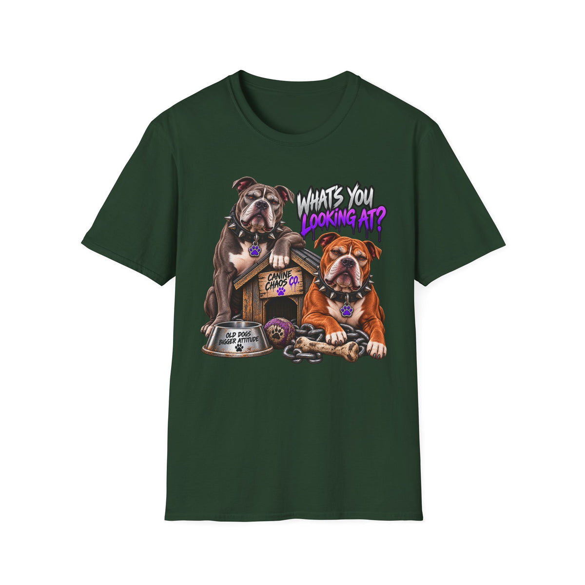 Bulldog "What's You Looking At?" T-Shirt