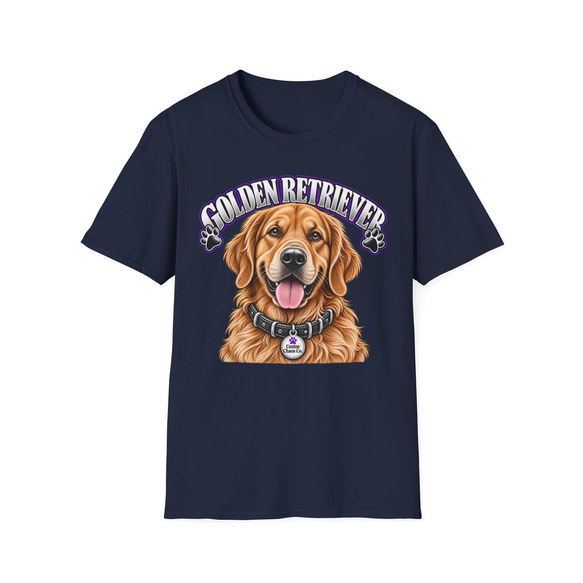Golden Retriever T-Shirt — Happy Dog Portrait Tee