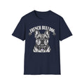 French Bulldogs Graphic T-Shirt — Vintage Black & White Frenchie Design