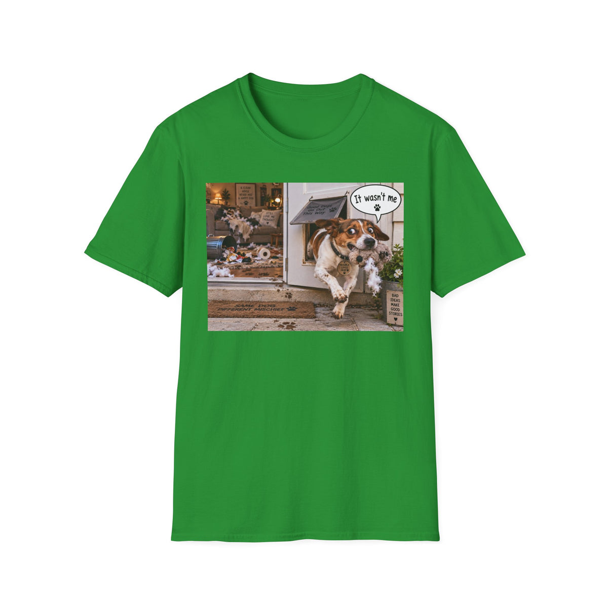 Dog Escape T-Shirt — Funny "It Wasn't Me" Pet Shirt