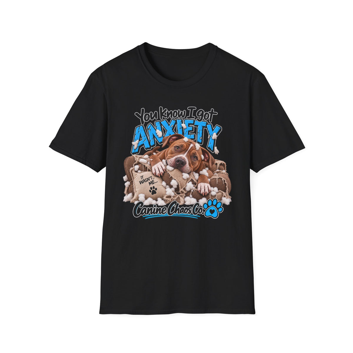 Dog Anxiety T-Shirt — "You Know I Got Anxiety" Cute Basset Hound Design