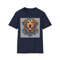 Golden Retriever Art T-Shirt — Colorful Dog Portrait Tee