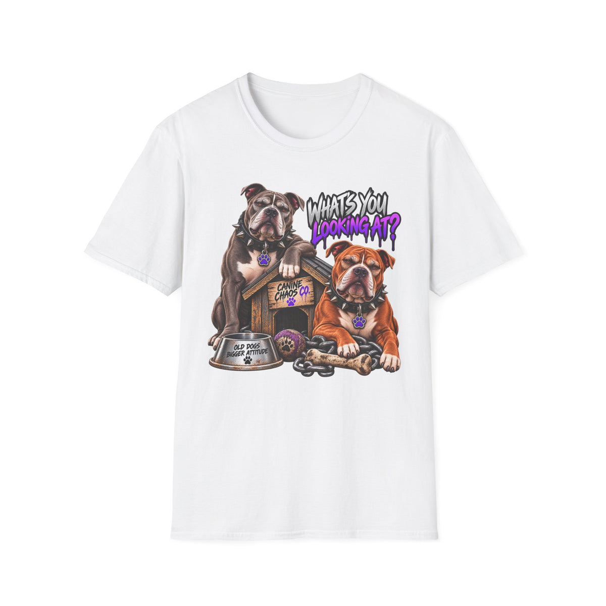 Bulldog "What's You Looking At?" T-Shirt