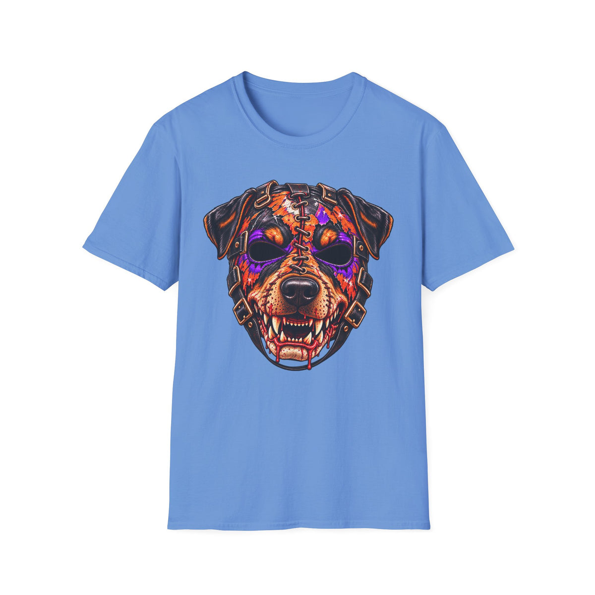Horror Rottweiler Skull T-Shirt