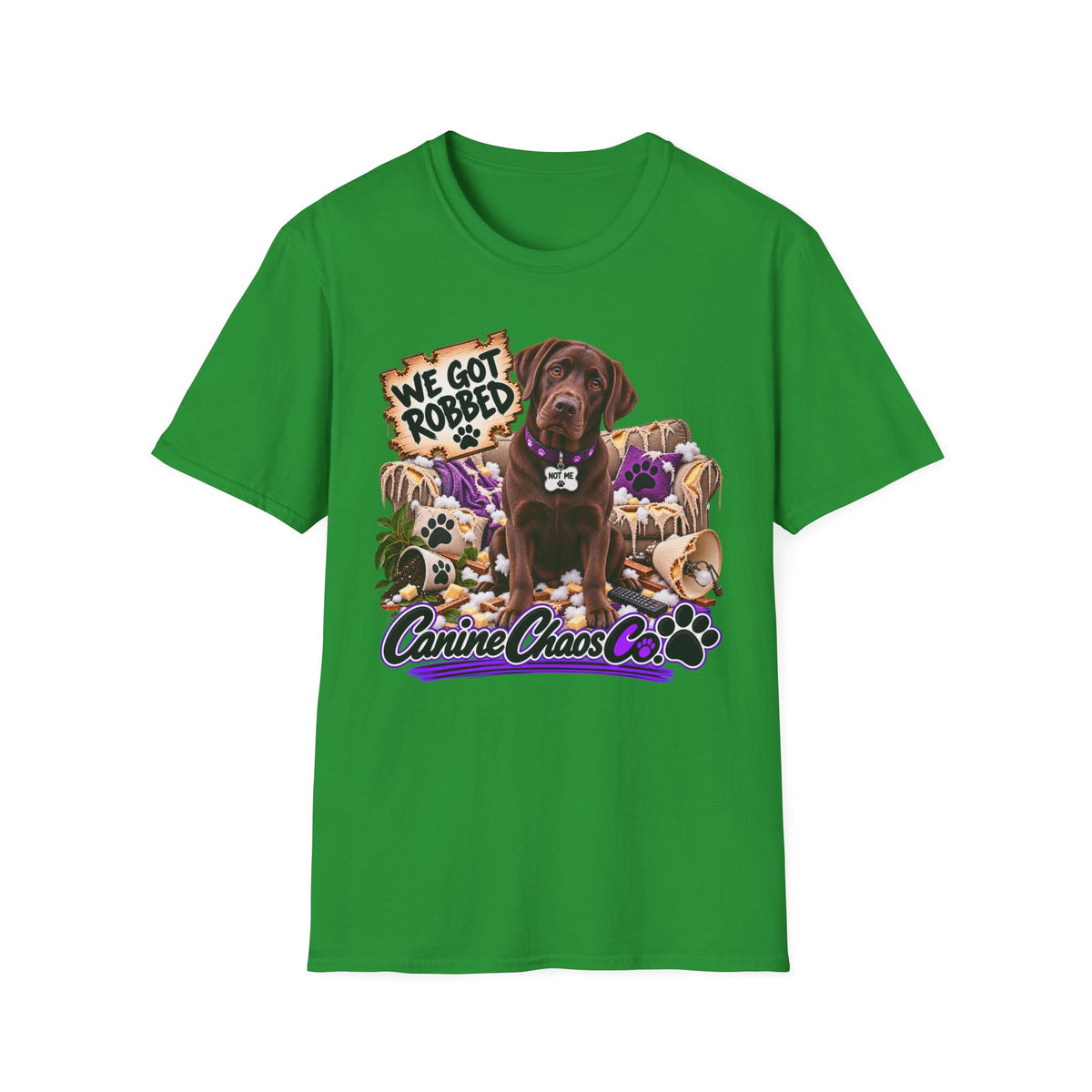 Canine Chaos Co. "We Got Robbed" Dog T-Shirt