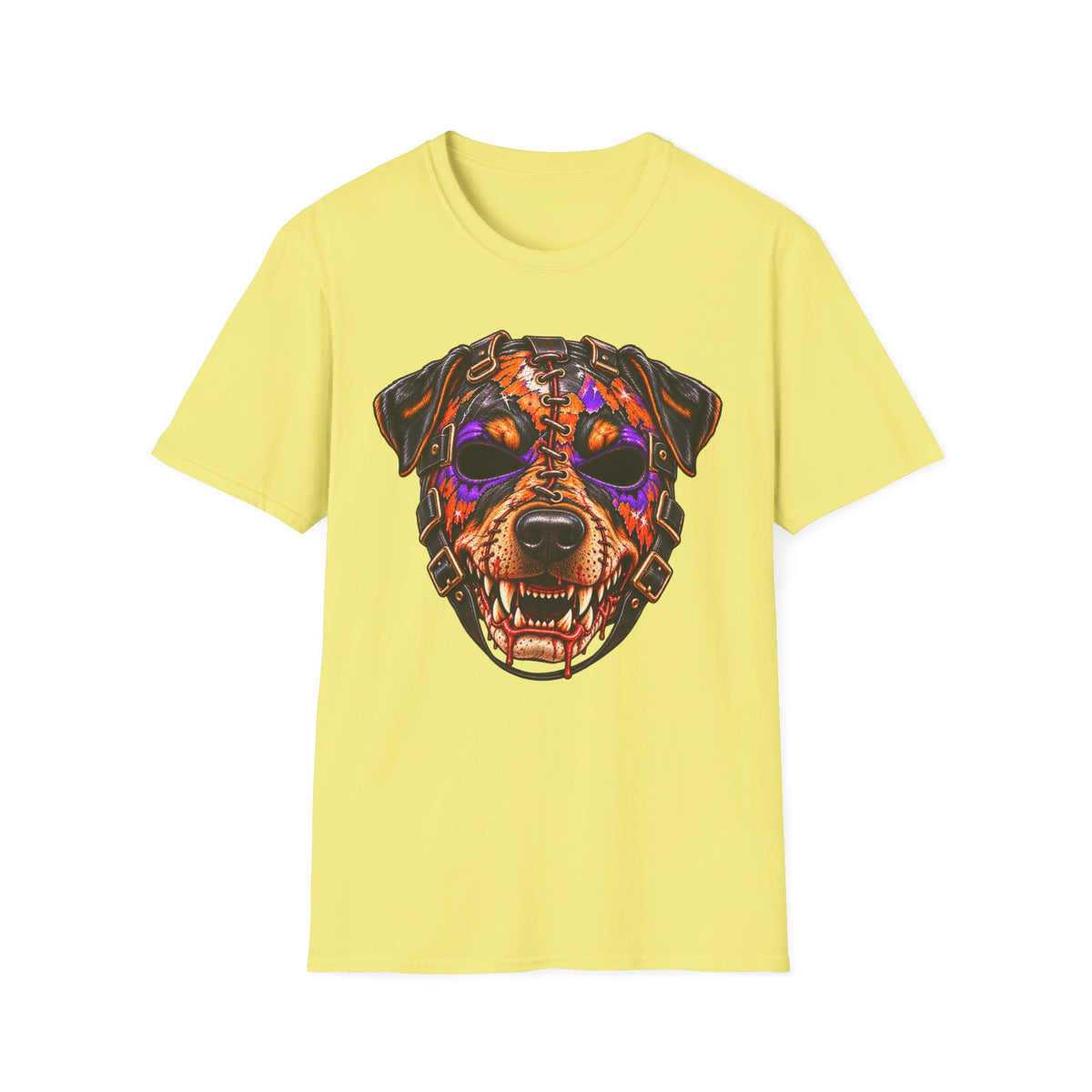 Horror Rottweiler Skull T-Shirt