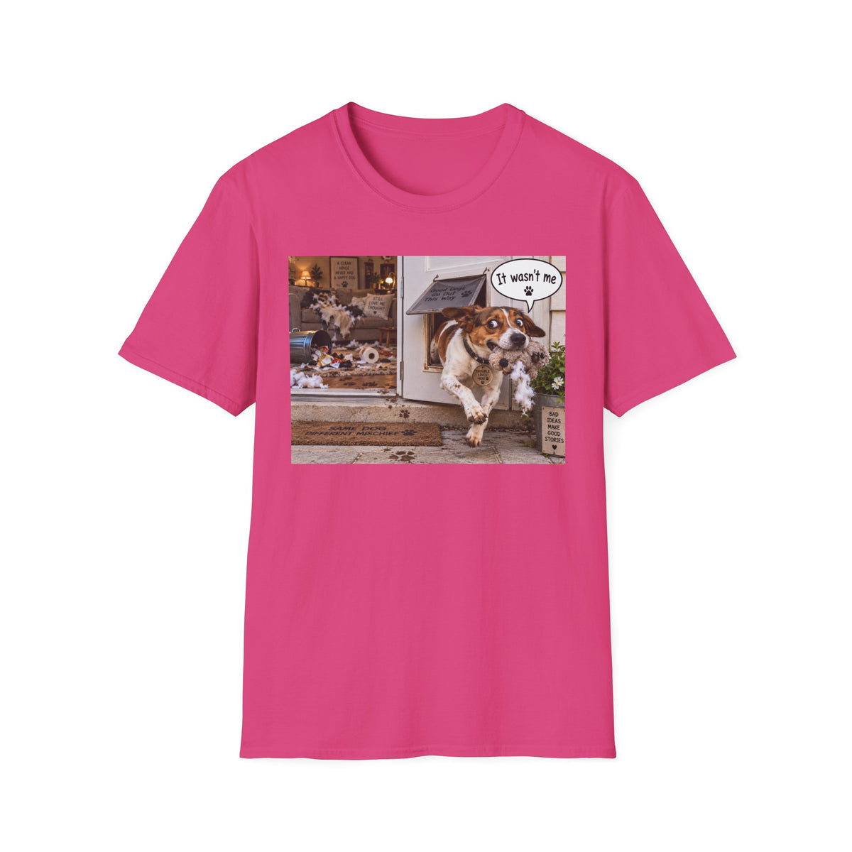 Dog Escape T-Shirt — Funny "It Wasn't Me" Pet Shirt