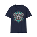 Great Dane Tribal Art T-Shirt — Stylized Dog Portrait Tee
