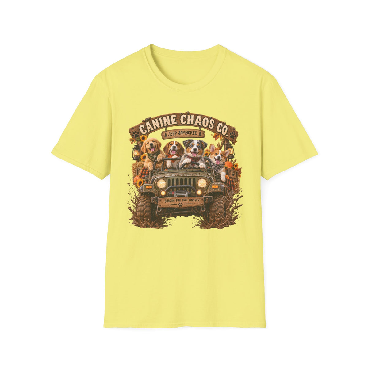 Canine Chaos Co. Jeep Dogs T-Shirt