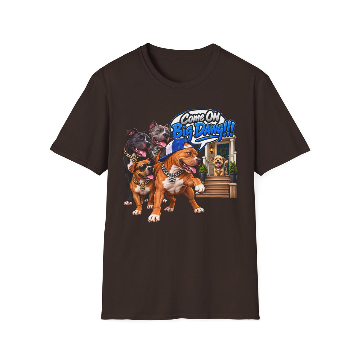 “Come On Big Dawg!!!” Dog Pack Graphic T-Shirt