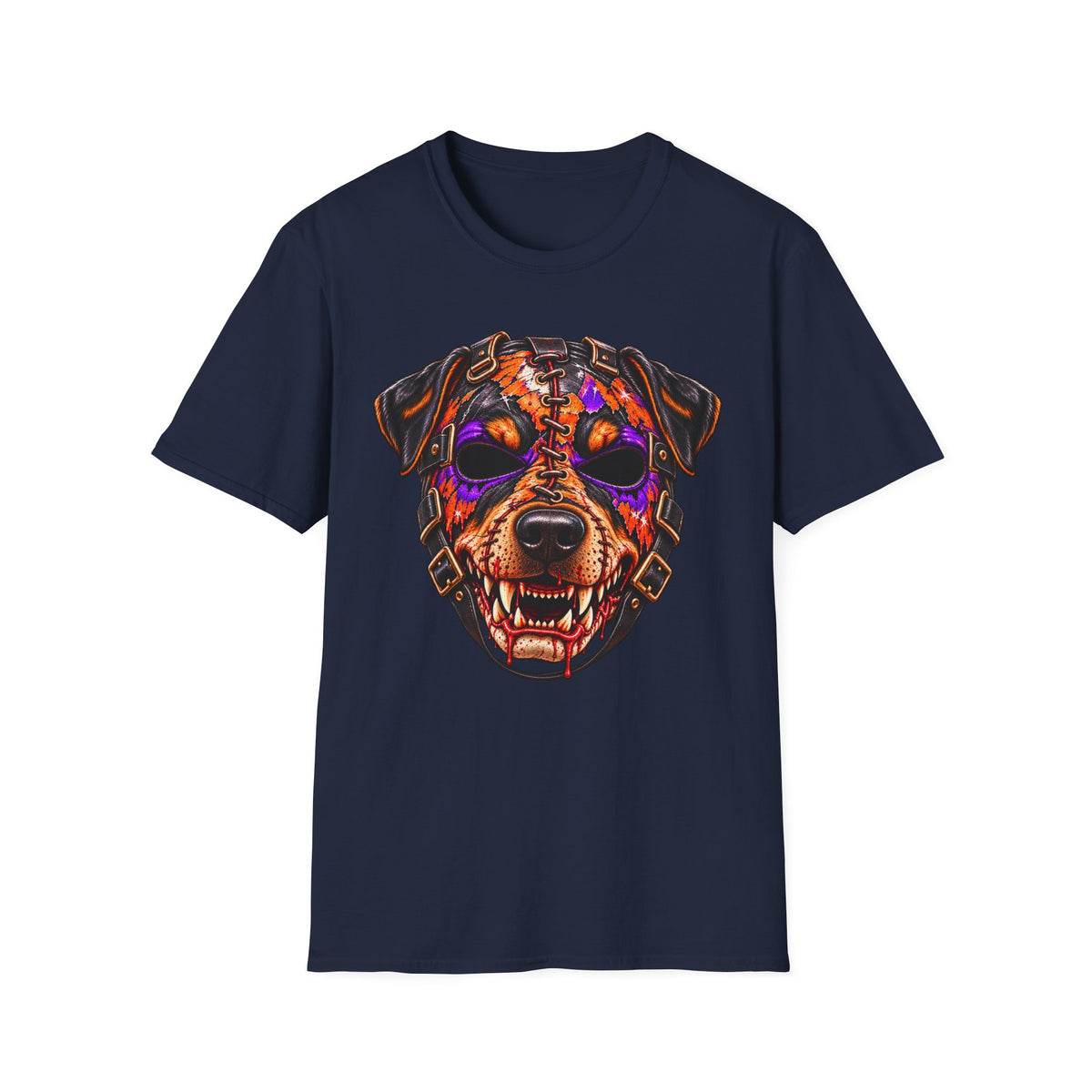 Horror Rottweiler Skull T-Shirt