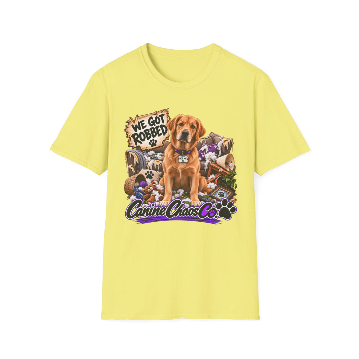 Canine Chaos Co. "We Got Robbed" Dog T-Shirt