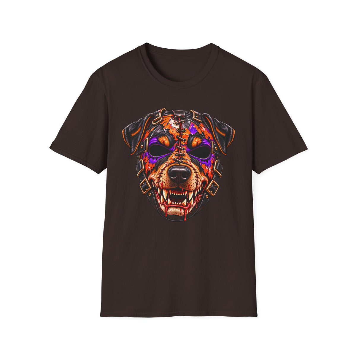 Horror Rottweiler Skull T-Shirt