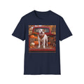 Dog & Pumpkins Fall T-Shirt — Cute Pitbull in Pickup Truck Autumn Tee