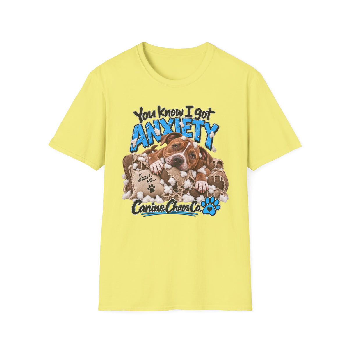 Dog Anxiety T-Shirt — "You Know I Got Anxiety" Cute Basset Hound Design