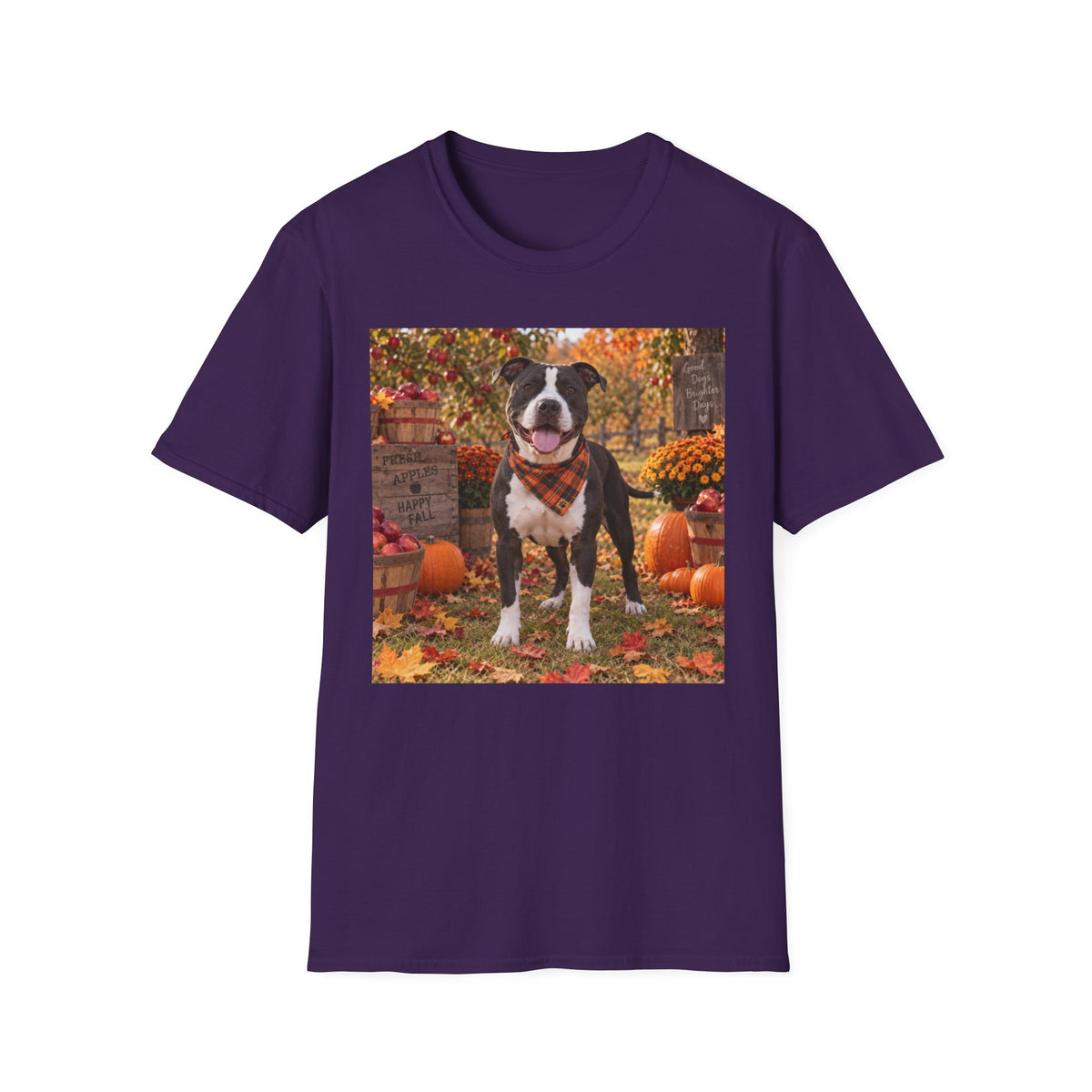 Autumn Pup Tee – Fall Dog Pumpkin Patch T-Shirt