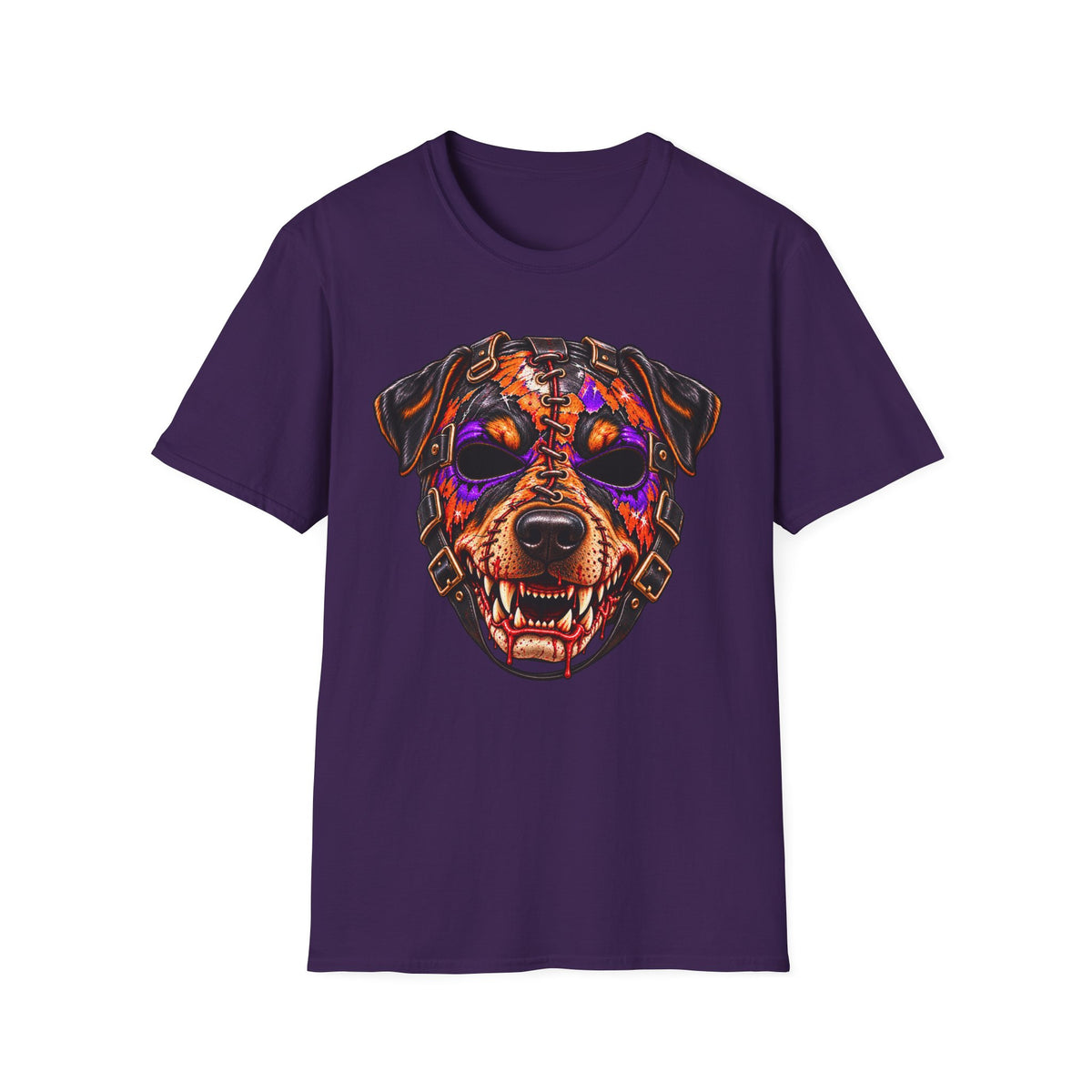 Horror Rottweiler Skull T-Shirt