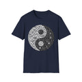Yin Yang Dog Tee — Black & White Skull Yin Yang Graphic T-Shirt