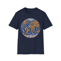 Earth Dog Floral Globe T-Shirt — Botanical World Map Tee