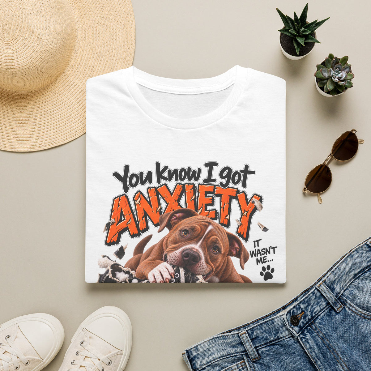 Dog Anxiety T-Shirt — "You Know I Got Anxiety" Cute Pup Graphic Tee