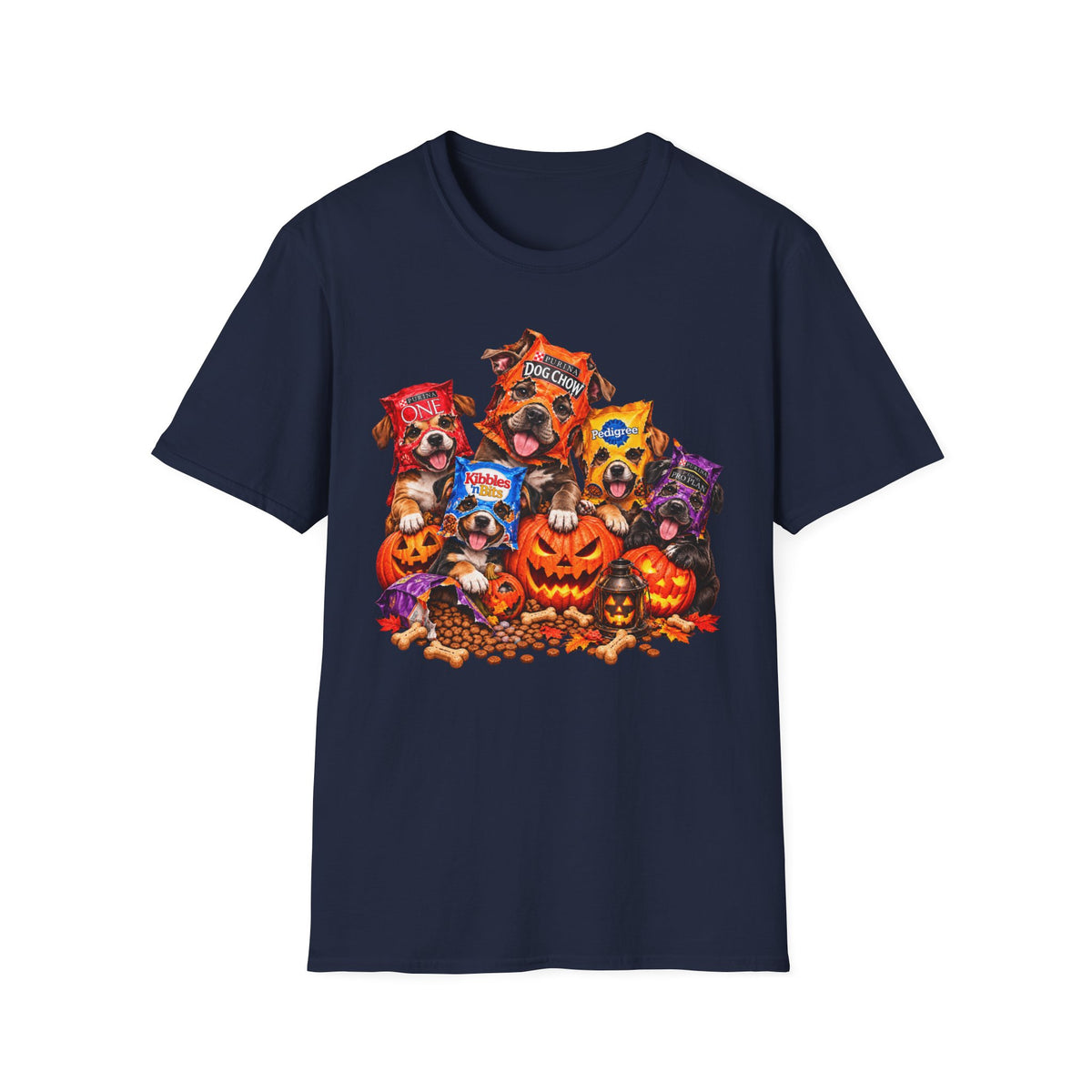 Halloween Monster Puppy Pumpkin T-Shirt