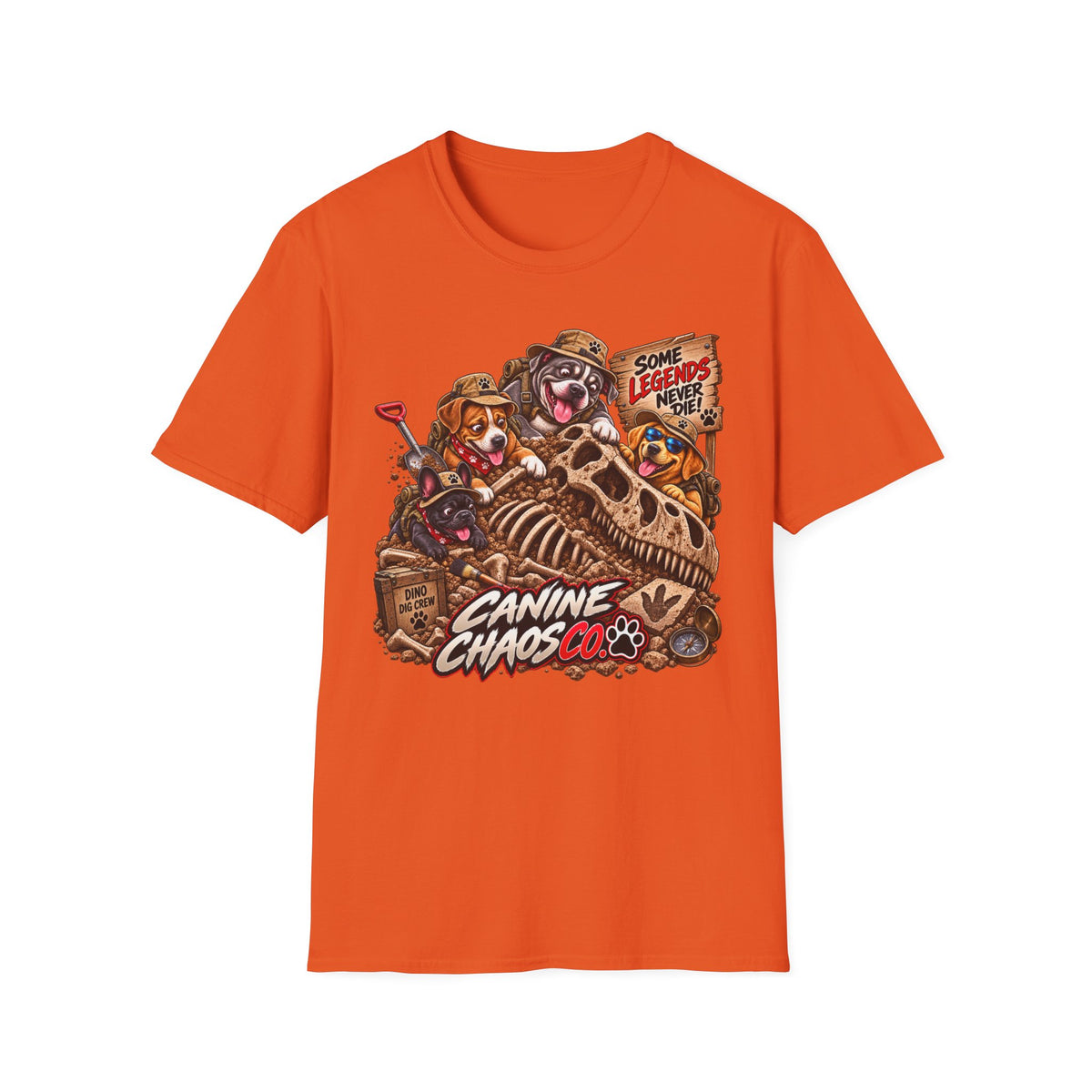Canine Chaos Off-Road T-Shirt — "Some Legends Are Born" Cute Adventure Dog Graphic Tee