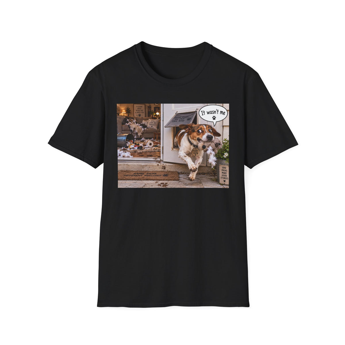 Dog Escape T-Shirt — Funny "It Wasn't Me" Pet Shirt