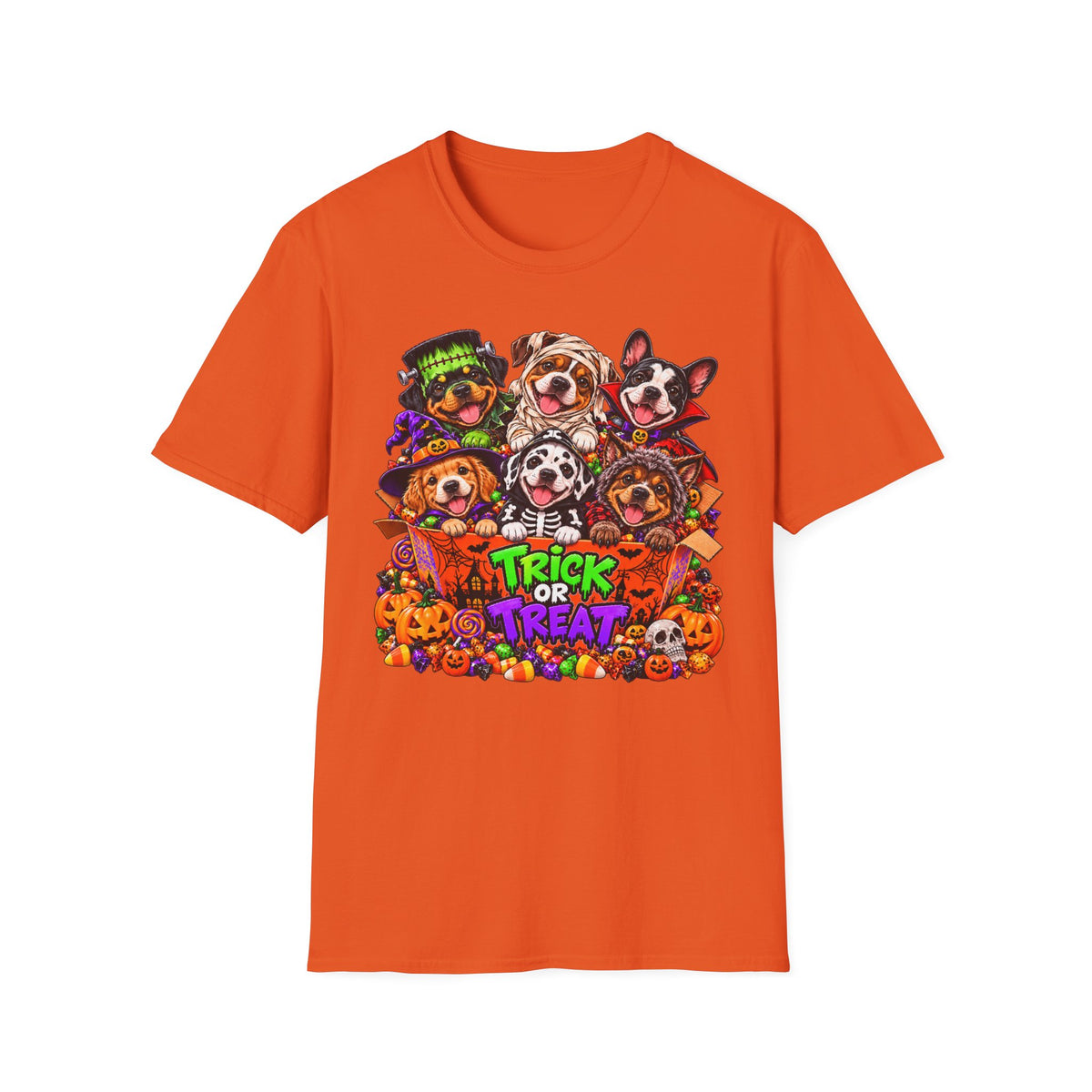 Halloween Dogs T-Shirt — Cute Trick or Treat Puppy Costume Tee