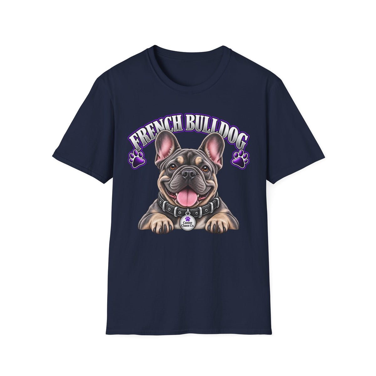 French Bulldog T-Shirt — Cute Paw Print Graphic Tee