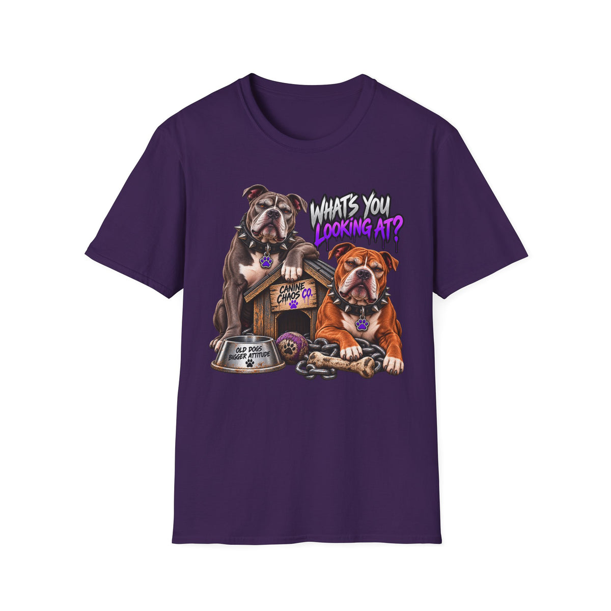 Bulldog "What's You Looking At?" T-Shirt