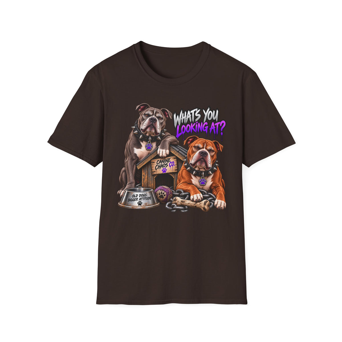 Bulldog "What's You Looking At?" T-Shirt